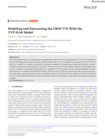 Modeling and Forecasting the CBOE VIX With the TVP-HAR Model