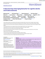 A deep-learning retinal aging biomarker for cognitive decline and incident dementia