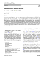 New perspectives on repetitive behaviour