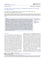 Are super shoes a super placebo? A randomised crossover trial in female recreational runners
