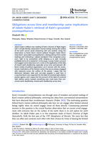 Obligations across time and membership: some implications of Jakob Huber’s retrieval of Kant’s grounded cosmopolitanism