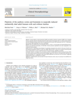 Plasticity of the auditory cortex and brainstem in surgically induced unilaterally deaf adult humans with and without tinnitus