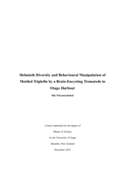 Helminth Diversity and Behavioural Manipulation of Mottled Triplefin by a Brain-Encysting Trematode in Otago Harbour