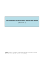 The incidence of acute rheumatic fever in New Zealand, 2010-2013