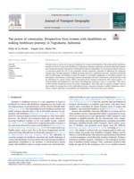 The power of community: Perspectives from women with disabilities on making healthcare journeys in Yogyakarta, Indonesia