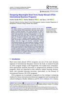 Designing Meaningful Short-Term Study Abroad (STSA) International Business Programs