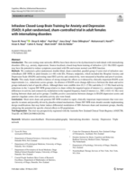 Infraslow Closed-Loop Brain Training for Anxiety and Depression (ISAD): A pilot randomised, sham-controlled trial in adult females with internalizing disorders
