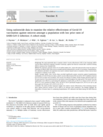 Using nationwide data to examine the relative effectiveness of Covid-19 vaccination against omicron amongst a population with low prior rates of SARS-CoV-2 infection: A cohort study