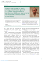 Illness–death model to predict anxiety prevalence in general population during COVID-19 pandemic and beyond: a promising development in mental health epidemiology