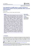Local opposition to landfill siting in a coastal community in Aotearoa–New Zealand: measuring stakeholder efforts, costs and power imbalance