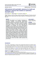 Self-treatment with psychedelic substances for health and wellbeing in Aotearoa New Zealand: an exploratory descriptive study