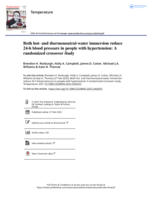 Both hot- and thermoneutral-water immersion reduce 24-h blood pressure in people with hypertension: A randomized crossover study