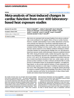 Meta-analysis of heat-induced changes in cardiac function from over 400 laboratory-based heat exposure studies