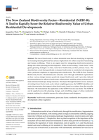 The New Zealand Biodiversity Factor—Residential (NZBF-R): A Tool to Rapidly Score the Relative Biodiversity Value of Urban Residential Developments