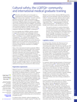 Cultural safety, the LGBTQI+ community and international medical graduate training