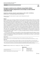 Emergency medical services utilisation among febrile children attending emergency departments across Europe: an observational multicentre study