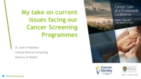 Current issues facing our cancer screening programmes