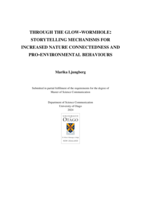 Through the Glow-wormhole: Storytelling Mechanisms for Increased Nature Connectedness and Pro-environmental Behaviours