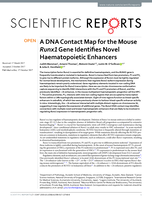 A DNA Contact Map for the Mouse Runx1 Gene Identifies Novel Haematopoietic Enhancers