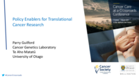 Policy enablers for translational cancer research