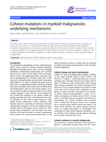 Cohesin mutations in myeloid malignancies: underlying mechanisms