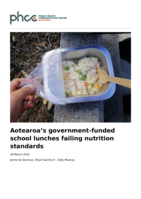 Aotearoa's government-funded school lunches failing nutrition standards