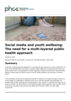 Social media and youth wellbeing: The need for a multi-layered public health approach