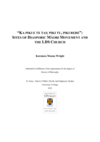 "Ka piki e te tai; piki tu, piki rere": Sites of Diasporic Māori Movement and the LDS Church