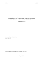 The effect of rib fracture pattern on outcomes