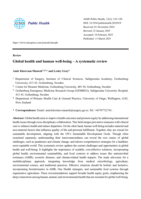 Global health and human well-being - A systematic review