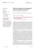 Spatial immunology of tissue microenvironments
