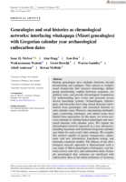 Genealogies and oral histories as chronological networks: interfacing whakapapa (Māori genealogies) with Gregorian calendar year archaeological radiocarbon dates