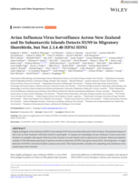 Avian Influenza Virus Surveillance Across New Zealand and Its Subantarctic Islands Detects H1N9 in Migratory Shorebirds, but Not 2.3.4.4b HPAI H5N1