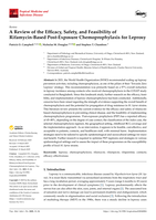 A Review of the Efficacy, Safety, and Feasibility of Rifamycin-Based Post-Exposure Chemoprophylaxis for Leprosy