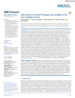 Eddy‐Driven Cross‐Shelf Exchange and Variability in the East Auckland Current