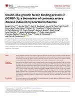 Insulin-like Growth Factor Binding Protein-3 (IGFBP-3): a biomarker of coronary artery disease (CAD) induced myocardial ischemia