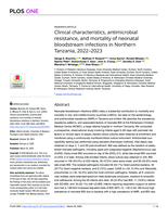 Clinical characteristics, antimicrobial resistance, and mortality of neonatal bloodstream infections in Northern Tanzania, 2022-2023