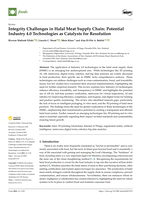 Integrity Challenges in Halal Meat Supply Chain: Potential Industry 4.0 Technologies as Catalysts for Resolution