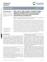 Pd(μ-L)4Pt vs. Pd(μ-L)4RuCl2: chlorido ancillary ligands as defining factors in the host–guest interactions of M(μ-L)4M′ heterodimetallic supramolecular architectures
