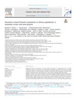 Normative corneal biometric parameters in sub-Saharan African populations: A systematic review and meta-analysis