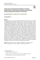 Using Science Communication Strategies to Close the Resource Gap in Under-Resourced Schools: a Design-Based Study Focusing on Rural Schools in South Africa