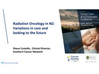 Radiation oncology in New Zealand: Variations in care and looking to the future