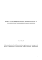 Mode of action of bipolar disorder therapeutics, novel ex vivo screening methods and EEG dynamics in humans