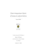 Finite-temperature theory of bosons in optical lattices