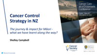 The first cancer control strategy in New Zealand:  what did it achieve for Māori, and what do we need to do differently?