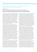 Neurofeedback-based brain-computer interface for pain management: A research perspective