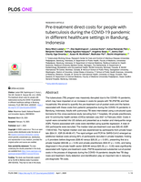 Pre-treatment direct costs for people with tuberculosis during the COVID-19 pandemic in different healthcare settings in Bandung, Indonesia