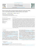 Nitrate nitrogen (NO₃-N) response domains following a large-scale rainfall event on the Hekeao Hinds Plains of Mid-Canterbury, New Zealand