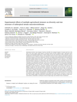 Experimental effects of multiple agricultural stressors on diversity and size structure of subtropical stream macroinvertebrates