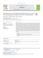 Protocol for the use of an Optical Nitrate Nitrogen (NO₃-N) sensor for measuring ground and surface water NO₃-N concentrations